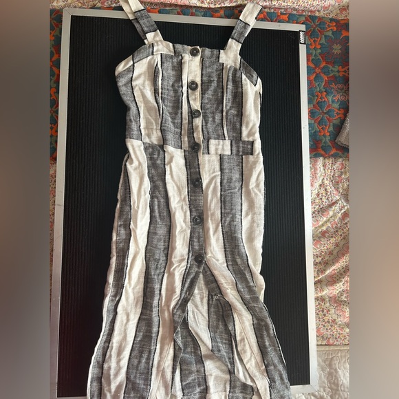 Striped Urban Romantics Button up Dress - Picture 1 of 2